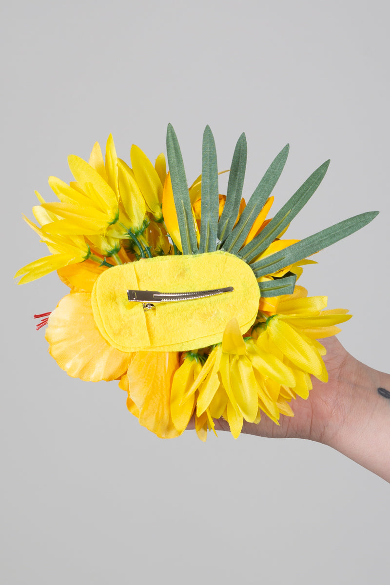 Hiuskukka Yellow Dahlia XL-Veronica's Flowers-Miss Windy Shop