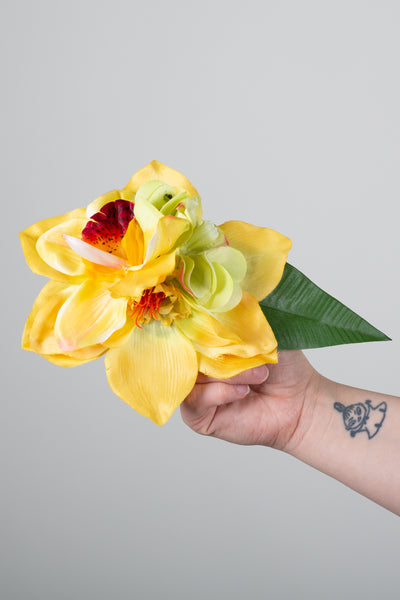 Hiuskukka Yellow Paradise L-Veronica's Flowers-Miss Windy Shop