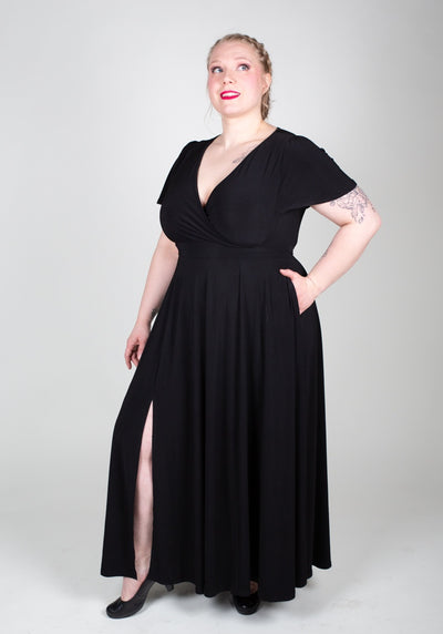 Lyra Black Maxi Maksimekko-Lady Vintage-Miss Windy Shop