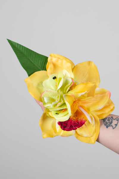 Hiuskukka Yellow Paradise L-Veronica's Flowers-Miss Windy Shop