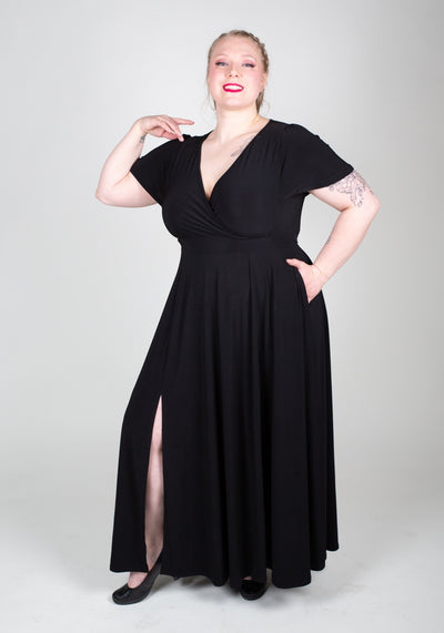 Lyra Black Maxi Maksimekko-Lady Vintage-Miss Windy Shop
