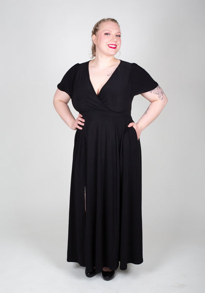 Lyra Black Maxi Maksimekko-Lady Vintage-Miss Windy Shop