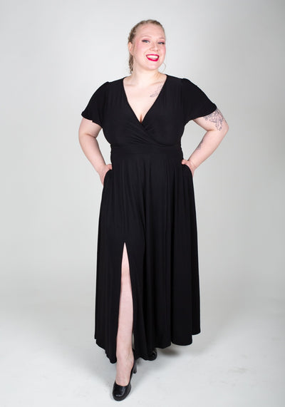 Lyra Black Maxi Maksimekko-Lady Vintage-Miss Windy Shop