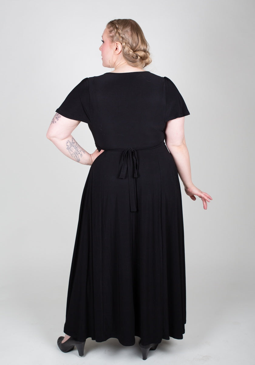 Lyra Black Maxi Maksimekko-Lady Vintage-Miss Windy Shop
