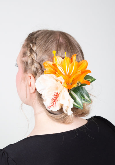 Hiuskukka Cute Orange S-Veronica's Flowers-Miss Windy Shop