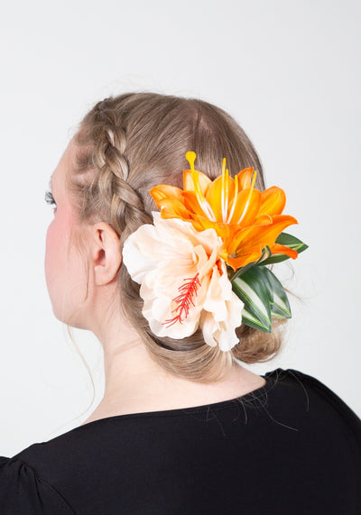 Hiuskukka Cute Orange S-Veronica's Flowers-Miss Windy Shop