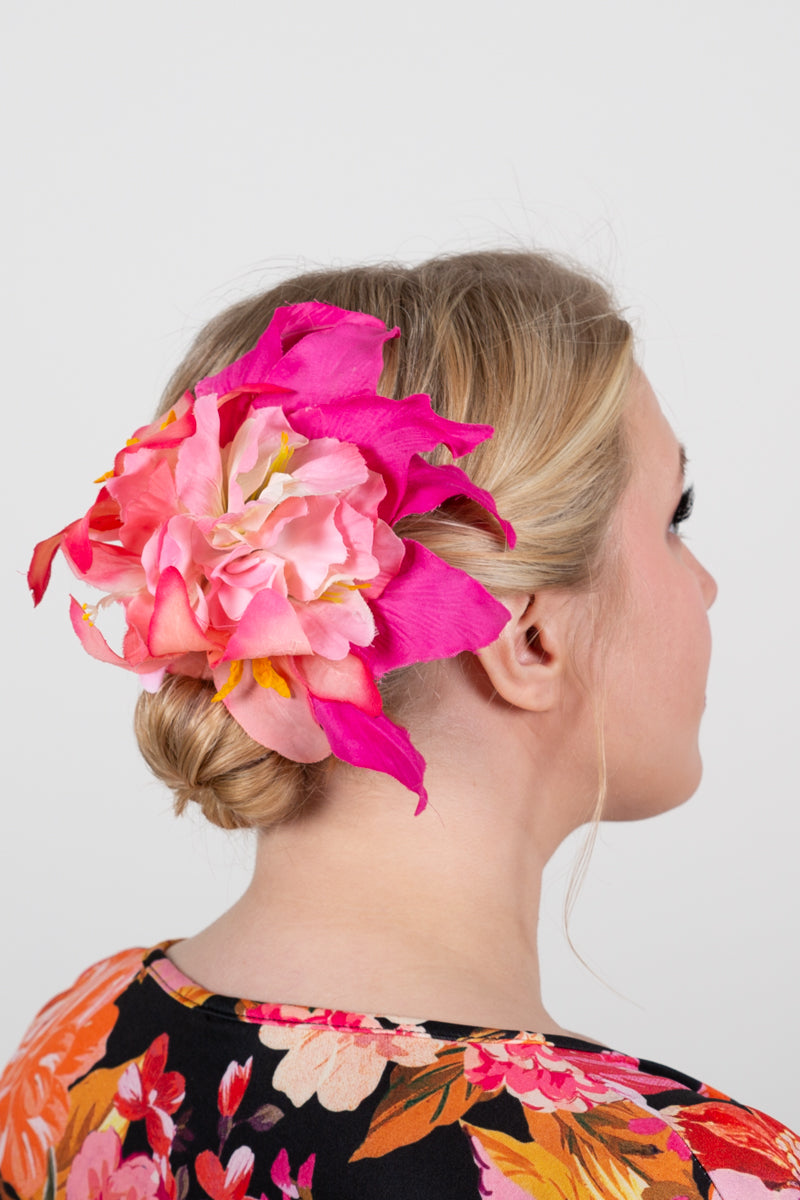 Hiuskukka Think Pink L-Veronica's Flowers-Miss Windy Shop