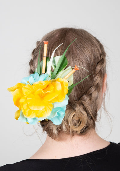 Hiuskukka Tropical Teal M-Veronica's Flowers-Miss Windy Shop