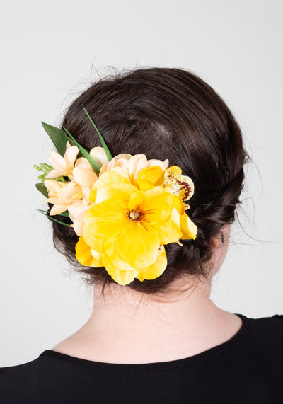 Hiuskukka Cute Yellow S-Veronica's Flowers-Miss Windy Shop