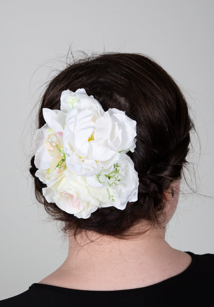 Hiuskukka White Romance S-Veronica's Flowers-Miss Windy Shop