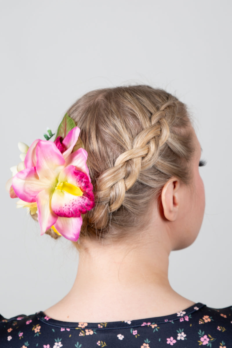 Hiuskukka Pink & Yellow L-Veronica's Flowers-Miss Windy Shop