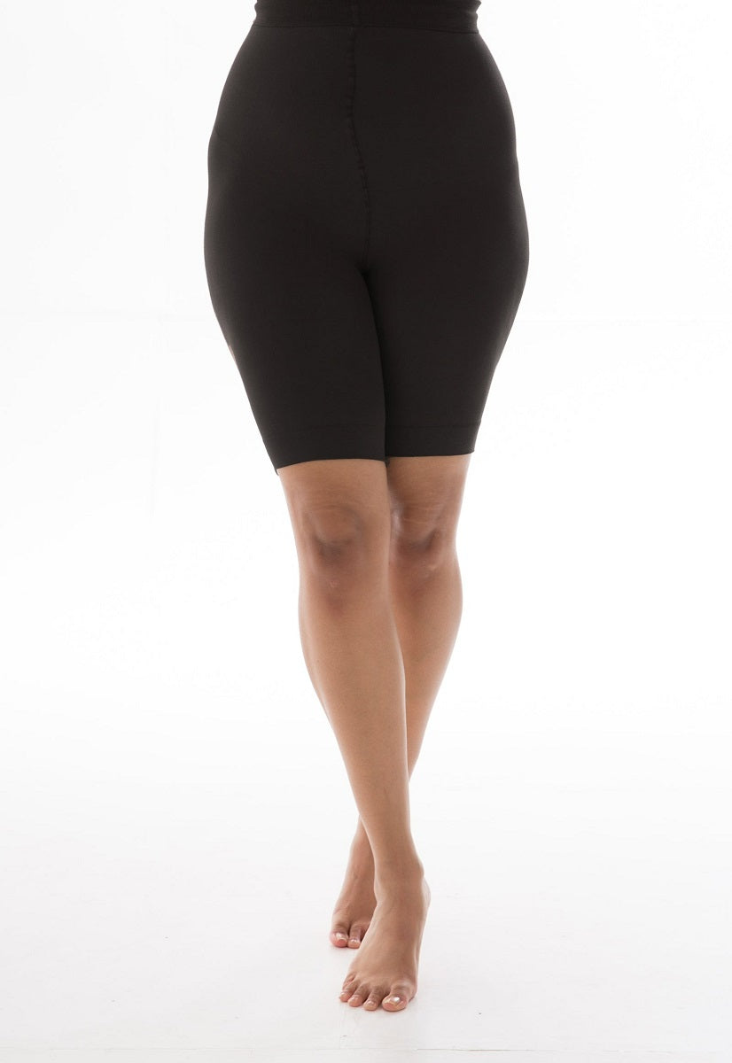 90 Denier Curvy Anti Chafing Black Shortsit-Pamela Mann-Miss Windy Shop