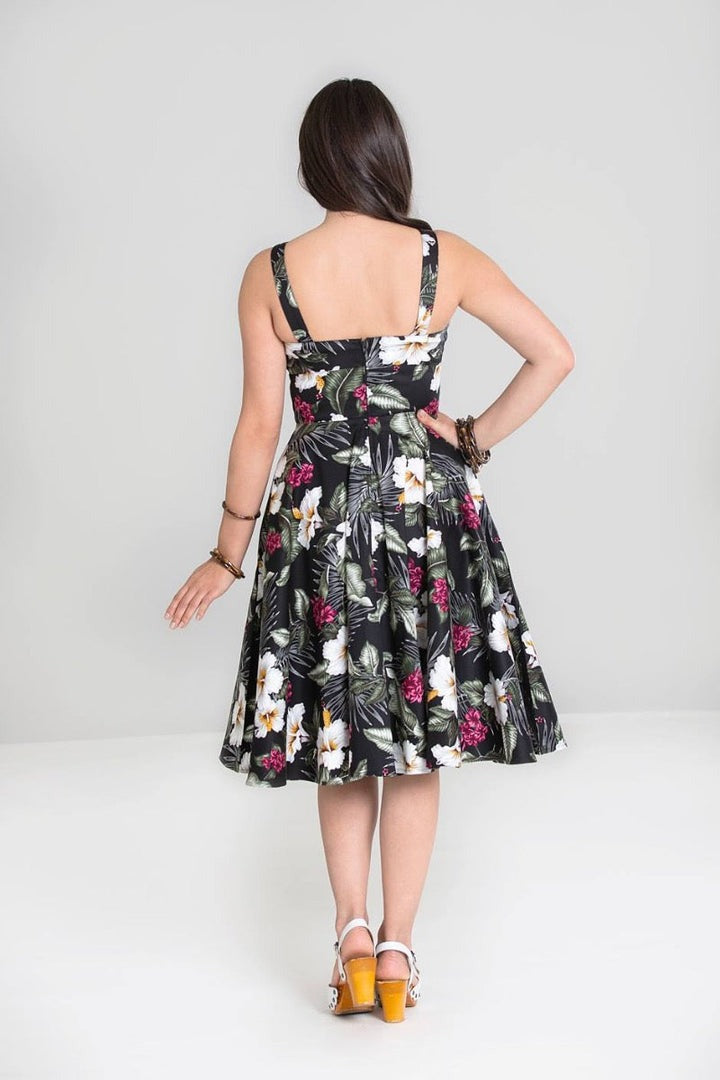 Tahiti Black Kellomekko-Hell Bunny-Miss Windy Shop