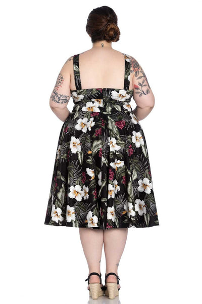 Tahiti Black Kellomekko-Hell Bunny-Miss Windy Shop