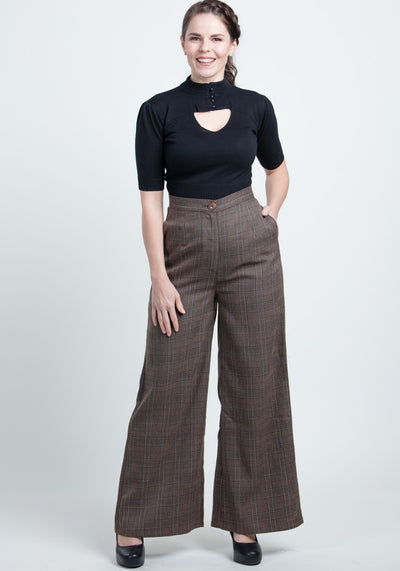 Glinda Librarian Check Housut-Collectif-Miss Windy Shop