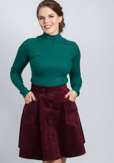 Spiros Dark Green Poolopaita-Hell Bunny-Miss Windy Shop