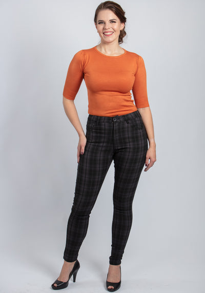 Chrissie Orange Neulepaita-Collectif-Miss Windy Shop