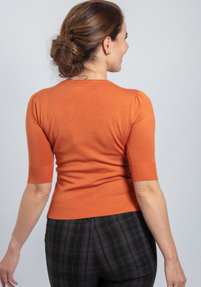 Chrissie Orange Neulepaita-Collectif-Miss Windy Shop