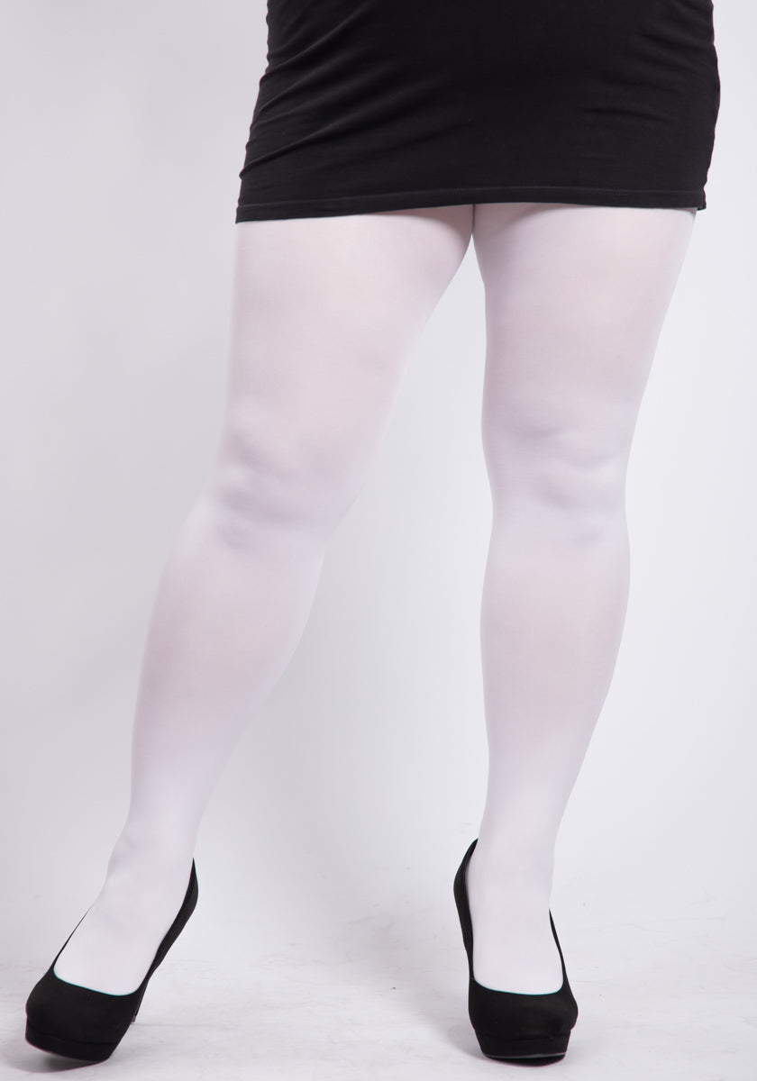 80 Denier White Sukkahousut-Pamela Mann-Miss Windy Shop