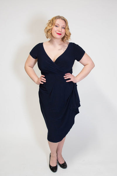 Elsie Navy Kynämekko-Lady Vintage-Miss Windy Shop