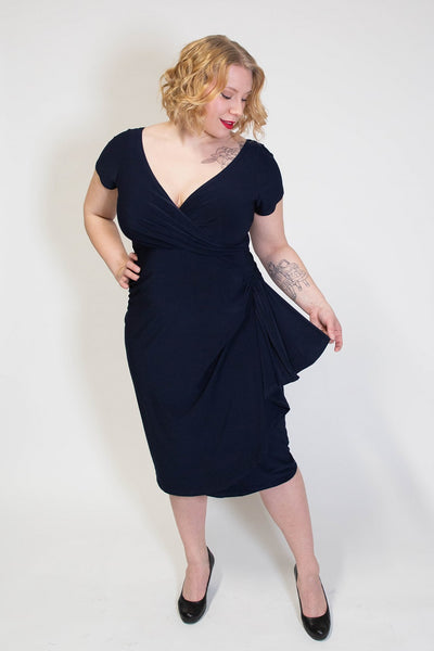 Elsie Navy Kynämekko-Lady Vintage-Miss Windy Shop
