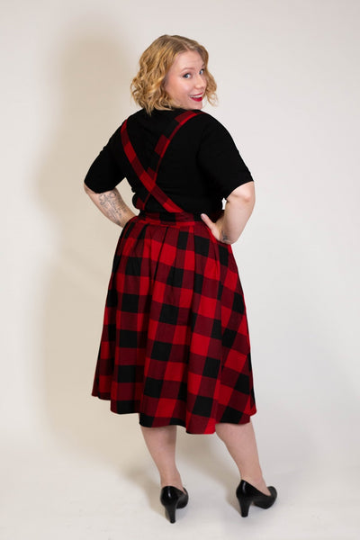 Teen Spirit Pinafore Black/Red Kellohame-Hell Bunny-Miss Windy Shop