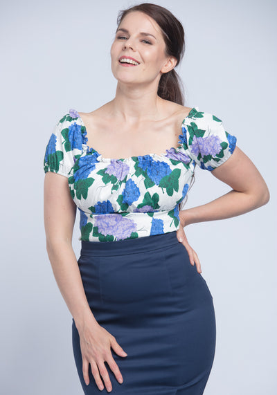 Viviana White Hortensia Top-Collectif-Miss Windy Shop