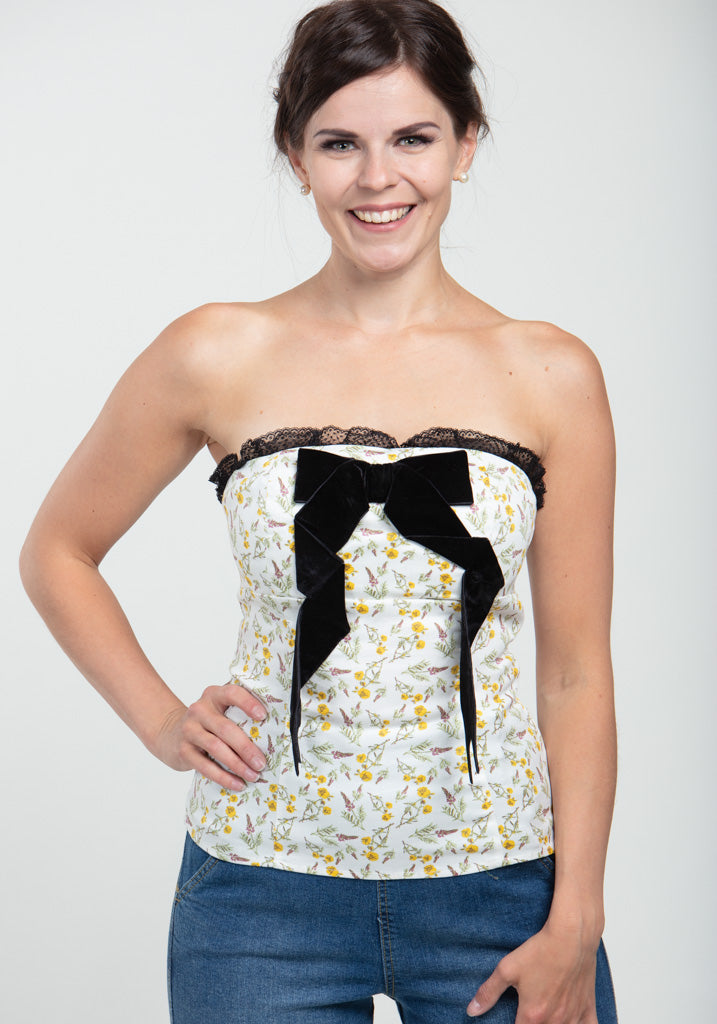 Orla Field Floral Bodice Toppi-Collectif-Miss Windy Shop