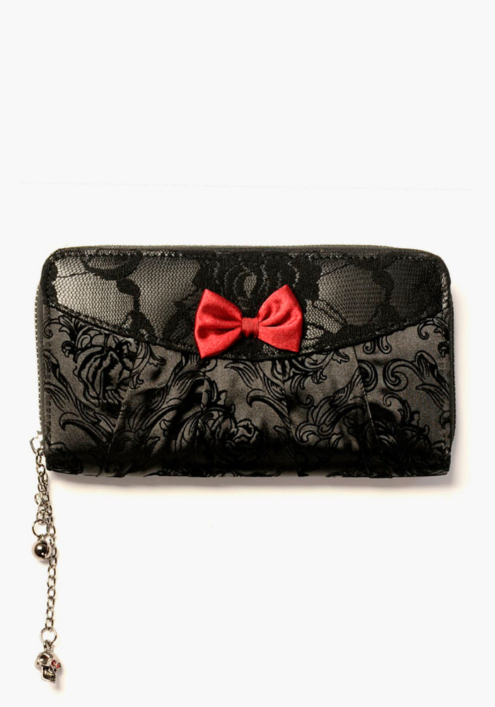 Vine Black Lace Lompakko-Banned-Miss Windy Shop
