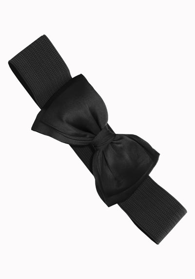 Bella Bow Black Vyö-Banned-Miss Windy Shop