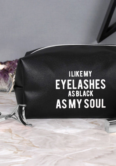 As Black As My Soul Meikkilaukku-Something Different-Miss Windy Shop