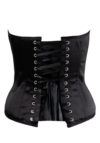 Black Sequin And Satin Instant Shape Overbust-Corset Story-Miss Windy Shop