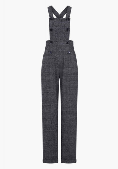 Brenda Librarian Check Dungaree Haalarit-Collectif-Miss Windy Shop