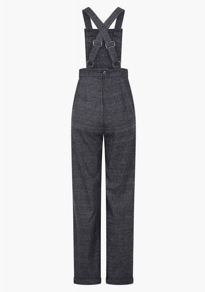 Brenda Librarian Check Dungaree Haalarit-Collectif-Miss Windy Shop