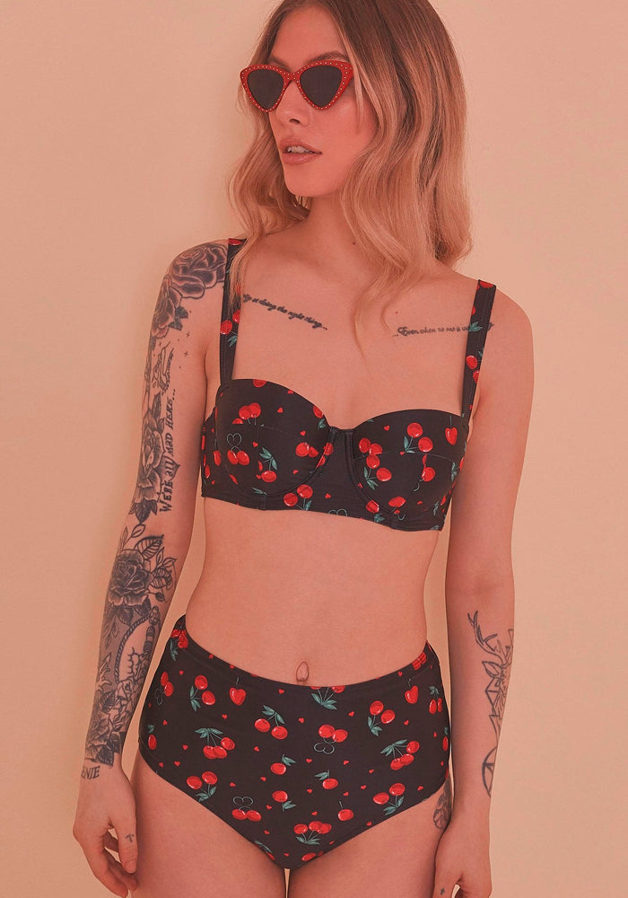 Cherry Love Balcony Bikinit-Collectif-Miss Windy Shop