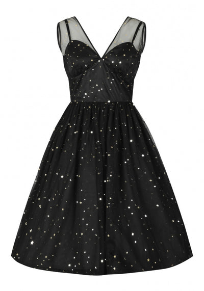 Infinity Black Juhlamekko-Hell Bunny-Miss Windy Shop