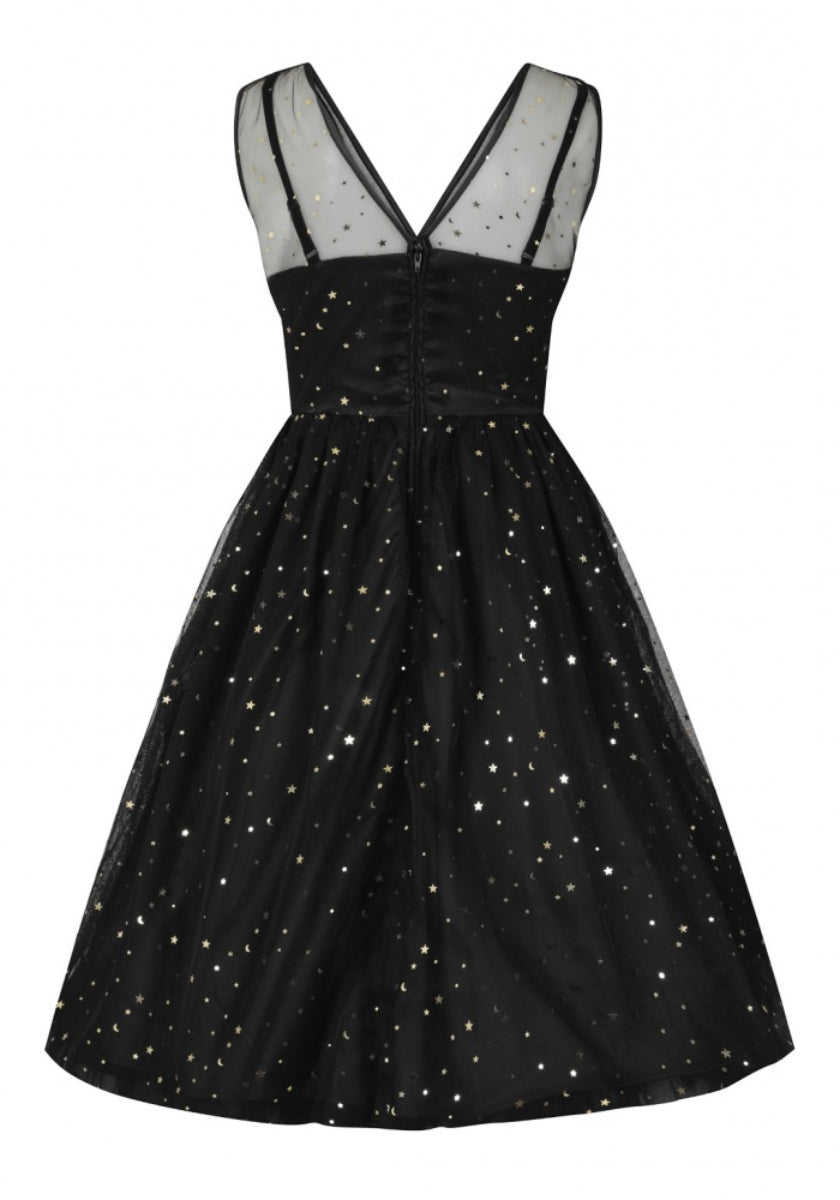 Infinity Black Juhlamekko-Hell Bunny-Miss Windy Shop