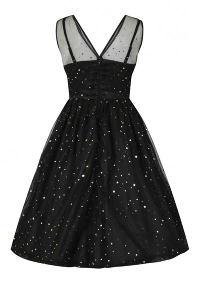 Infinity Black Juhlamekko-Hell Bunny-Miss Windy Shop