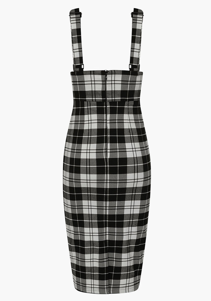 Karen Monochrome Check Suspender Kynähame-Collectif-Miss Windy Shop