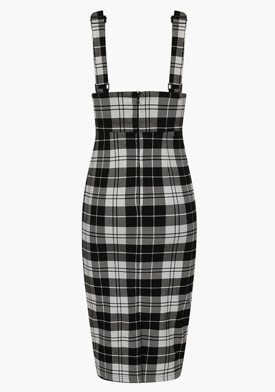 Karen Monochrome Check Suspender Kynähame-Collectif-Miss Windy Shop