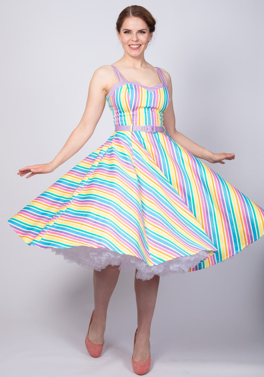 Nova Rainbow Stripes Kellomekko-Collectif-Miss Windy Shop