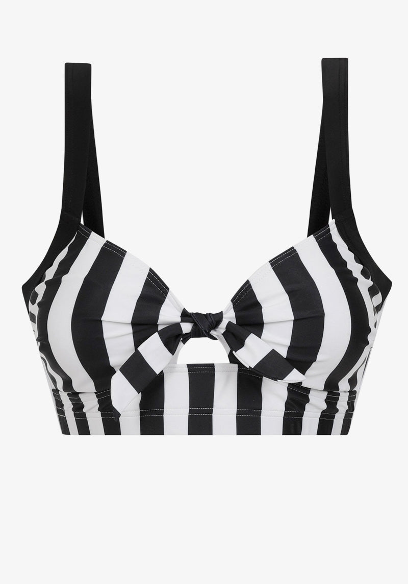 Beetle Stripe Knot Bikinit-Collectif-Miss Windy Shop