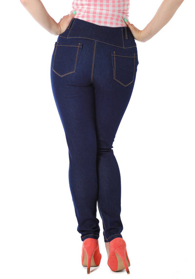 Rebel Kate Navy Stretch Farkut-Collectif-Miss Windy Shop