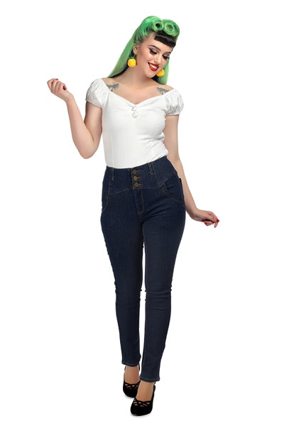 Dolores White Top-Collectif-Miss Windy Shop