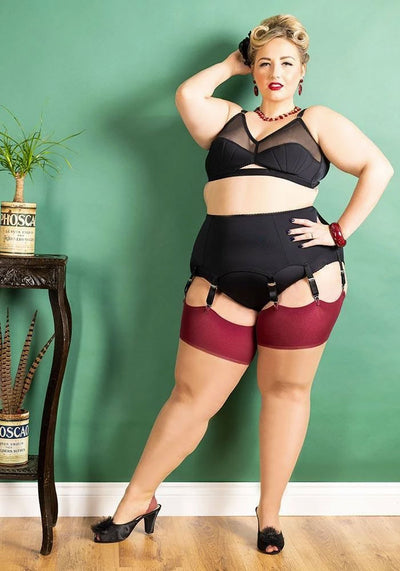Burgundy & Champagne Glamour Sukkanauhasukat-What Katie Did-Miss Windy Shop